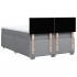 Cama box spring con colchón tela gris claro 160x200