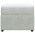 Cama box spring con colchón terciopelo gris claro 100x200