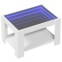 Mesa de centro madera de ingeniería blanco 73x53x45