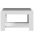 Mesa de centro madera de ingeniería blanco 73x53x45