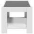Mesa de centro madera de ingeniería blanco 73x53x45