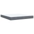 Cama box spring con colchón terciopelo gris oscuro 180x200