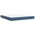 Cama box spring con colchón terciopelo azul oscuro 180x200