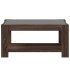 Mesa de centro y LED madera ingeniería marrón roble 93x53x45