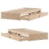 Estructura de cama sin colchón madera maciza pino 75x190