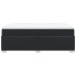 Cama box spring con colchón cuero sintético negro 160x200