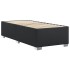 Estructura de cama sin colchón cuero sintético negro 90x190