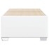Estructura de cama sin colchón cuero sintético blanco 90x200