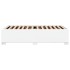 Estructura de cama sin colchón cuero sintético blanco 90x200