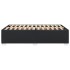 Estructura de cama sin colchón cuero sintético negro 120x190