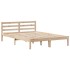 Estructura de cama sin colchón madera maciza de pino 120x190