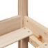 Estructura de cama sin colchón madera maciza de pino 120x190