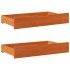 Estructura de cama sin colchón madera maciza marrón 120x190