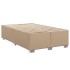 Estructura cama sin colchón cuero sintético capuchino