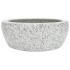 Lavabo sobre encimera redondo cerámica gris Φ41x14