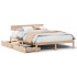 Estructura de cama sin colchón madera maciza de pino 120x190