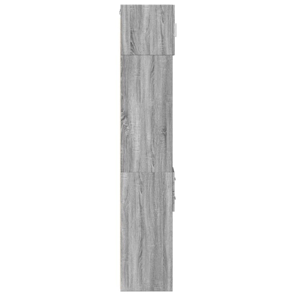 Armario estrecho madera ingeniería gris Sonoma 30x42,5x225
