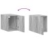 Armario estrecho madera ingeniería gris Sonoma 30x42,5x225