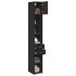 Armario estrecho madera de ingeniería negro 30x42,5x225