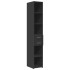 Armario estrecho madera de ingeniería negro 30x42,5x225