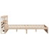 Estructura de cama con cabecero madera maciza pino 120x200