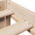 Estructura de cama con cabecero madera maciza pino 120x200