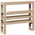 Estructura de cama con cabecero madera maciza pino 75x190