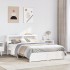 Estructura de cama con cabecero madera de pino blanco