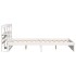 Estructura de cama con cabecero madera de pino blanco