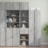 Armario estrecho madera ingeniería gris Sonoma 45x42,5x225