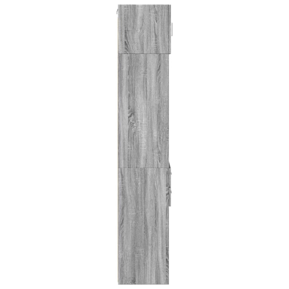 Armario estrecho madera ingeniería gris Sonoma 45x42,5x225