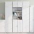 Armario de madera de ingeniería blanco 70x42,5x225