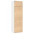 Armario de madera de ingeniería blanco 70x42,5x225