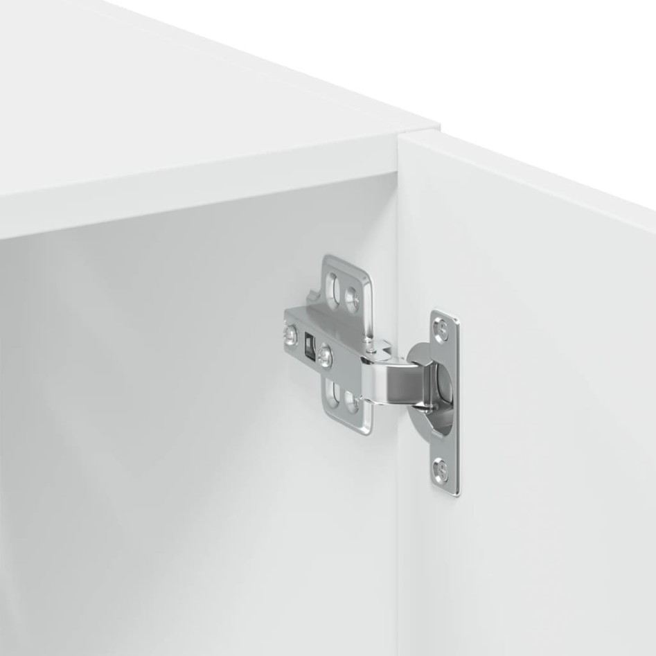 Armario de madera de ingeniería blanco 70x42,5x225