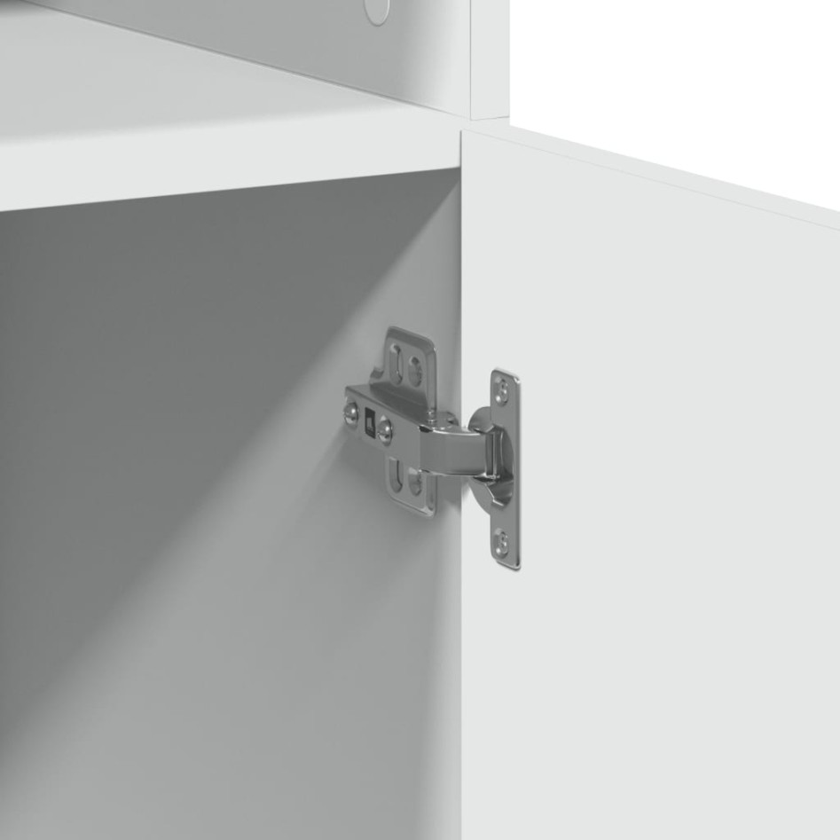 Armario de madera de ingeniería blanco 70x42,5x225