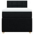 Cama box spring con colchón tela negro 90x200
