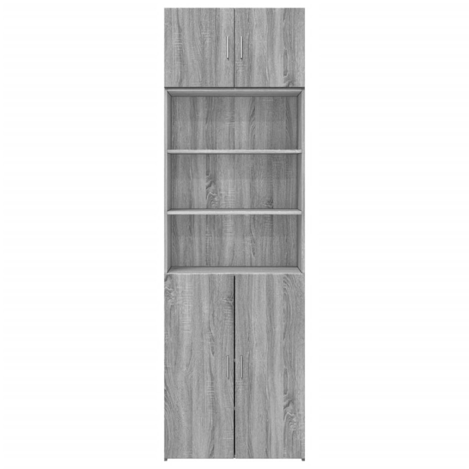 Armario de madera ingeniería gris Sonoma 70x42,5x225