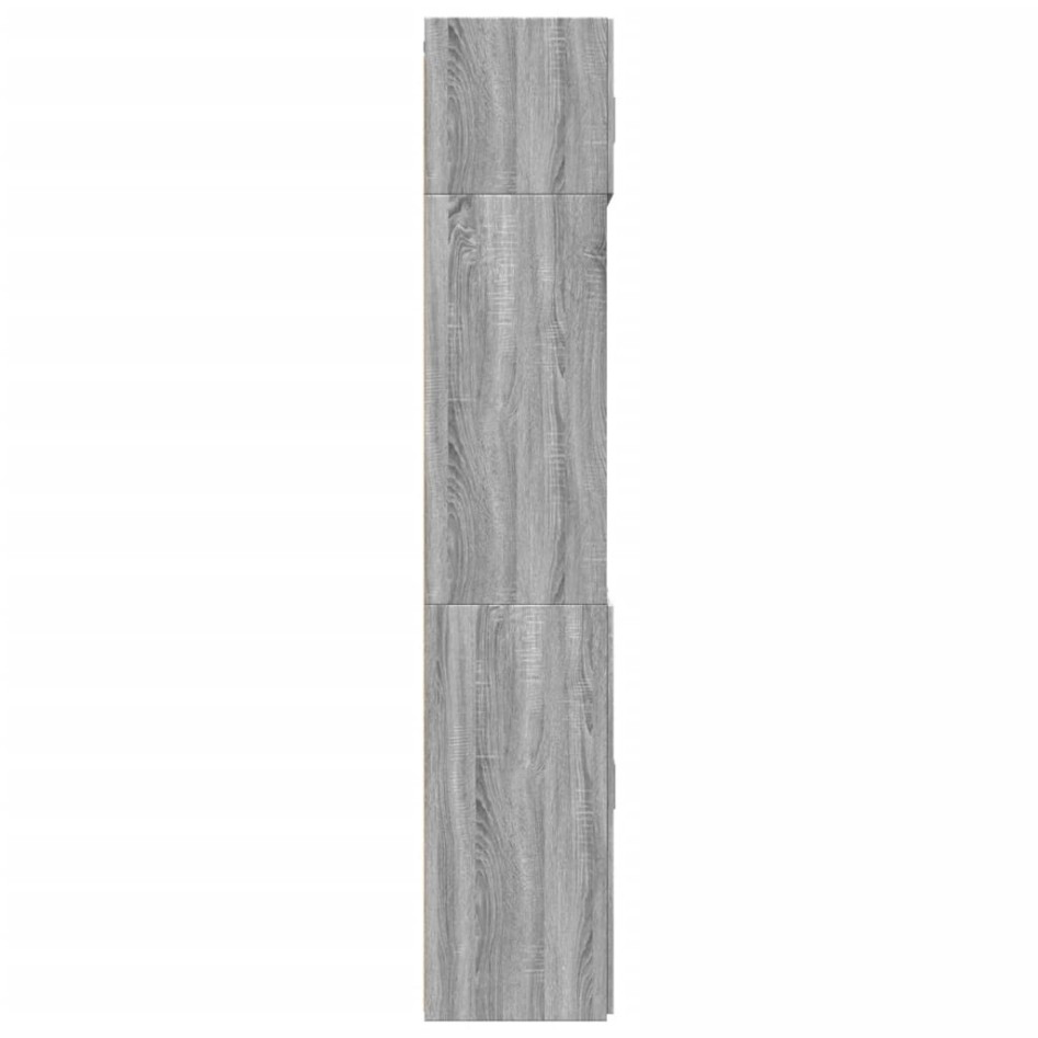 Armario de madera ingeniería gris Sonoma 70x42,5x225