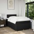Cama box spring con colchón tela negro 120x190
