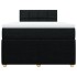 Cama box spring con colchón tela negro 120x190