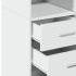 Armario de madera de ingeniería blanco 70x42,5x225