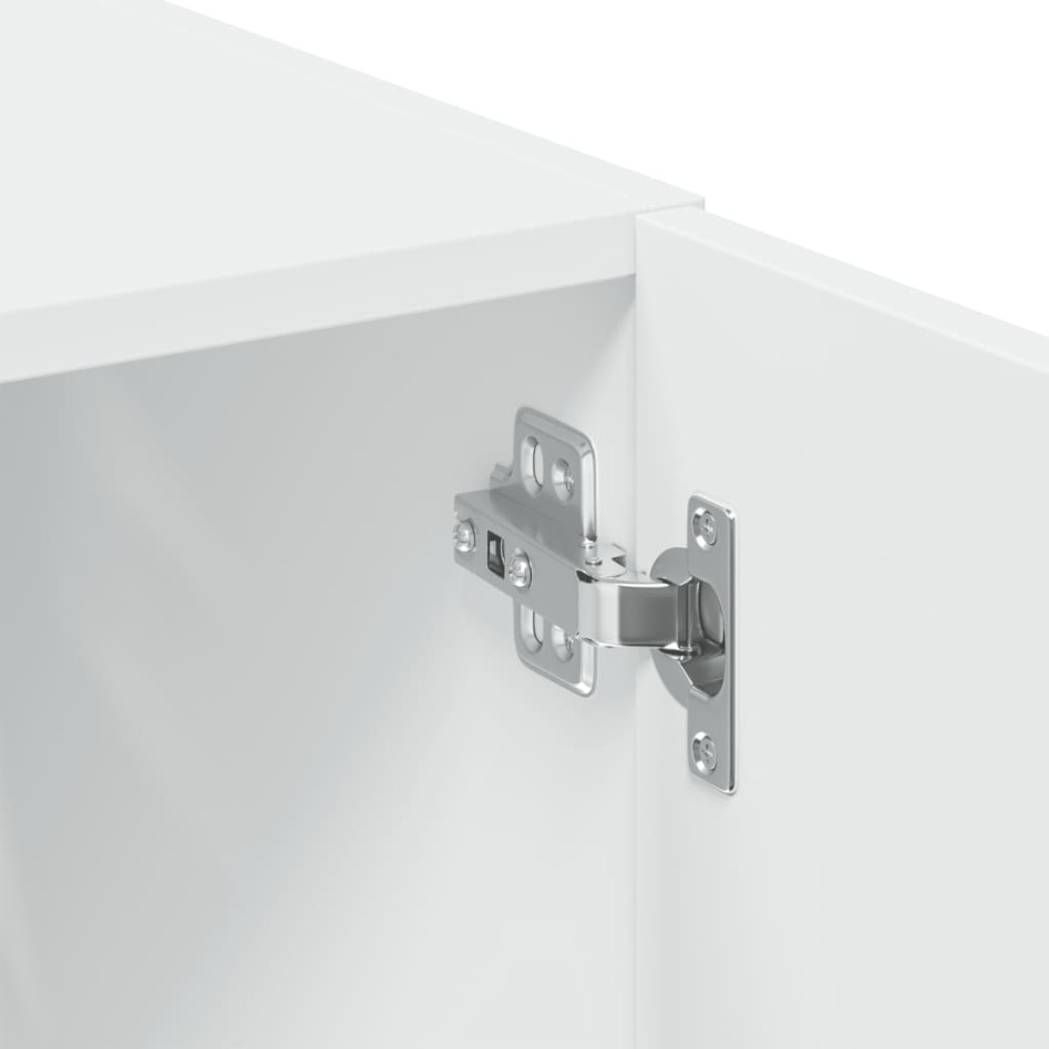 Armario de madera de ingeniería blanco 70x42,5x225