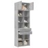 Armario de madera ingeniería gris Sonoma 70x42,5x225