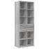 Armario de madera ingeniería gris Sonoma 70x42,5x225