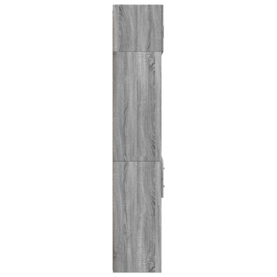 Armario de madera ingeniería gris Sonoma 70x42,5x225