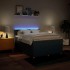 Cama box spring con colchón tela azul 140x190