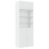 Armario de madera de ingeniería blanco 80x42,5x225