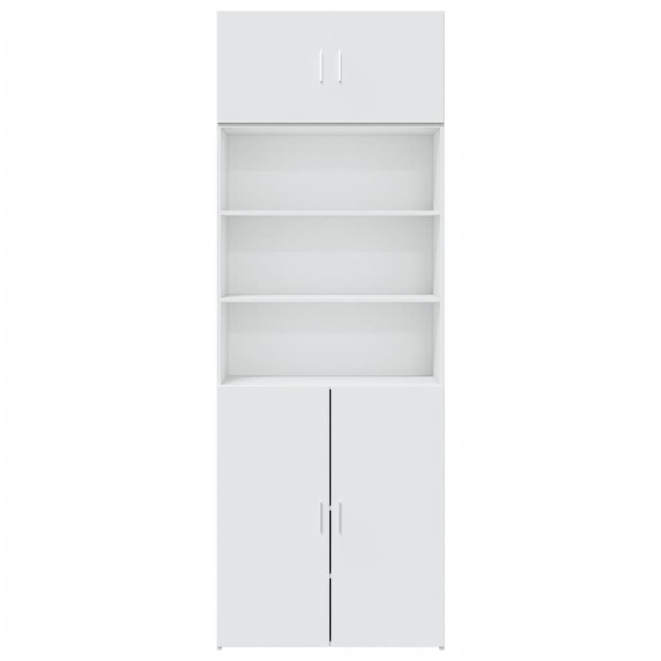 Armario de madera de ingeniería blanco 80x42,5x225