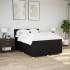 Cama box spring con colchón tela negro 160x200