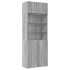 Armario de madera ingeniería gris Sonoma 80x42,5x225